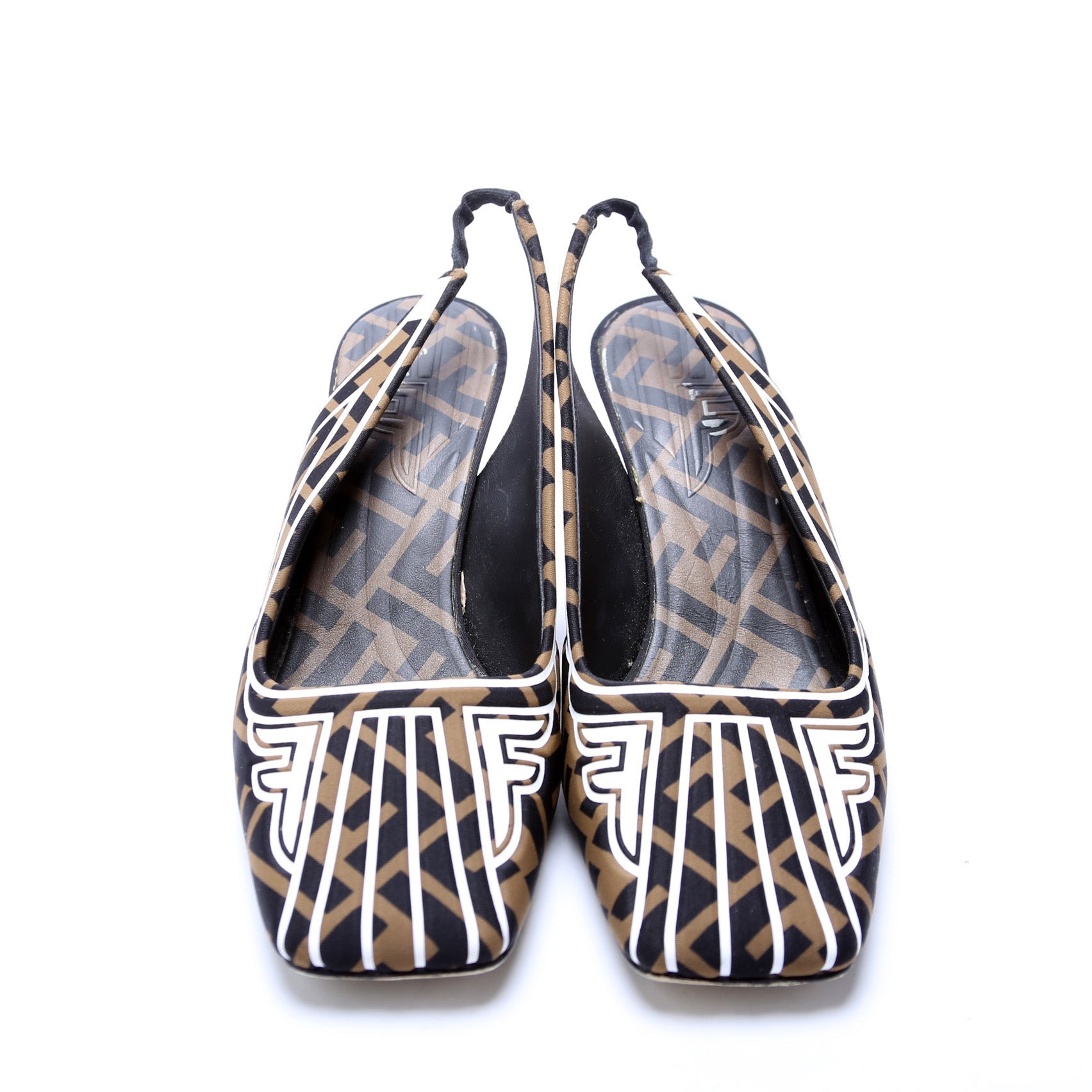 Fendi FF Freedom Zucca Pumps Size 37