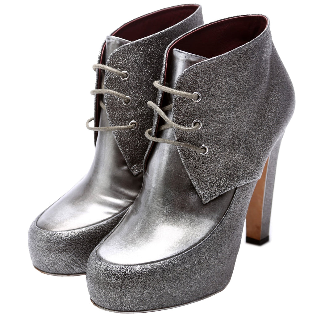 Lace Up Ankle Booties Size 38.5