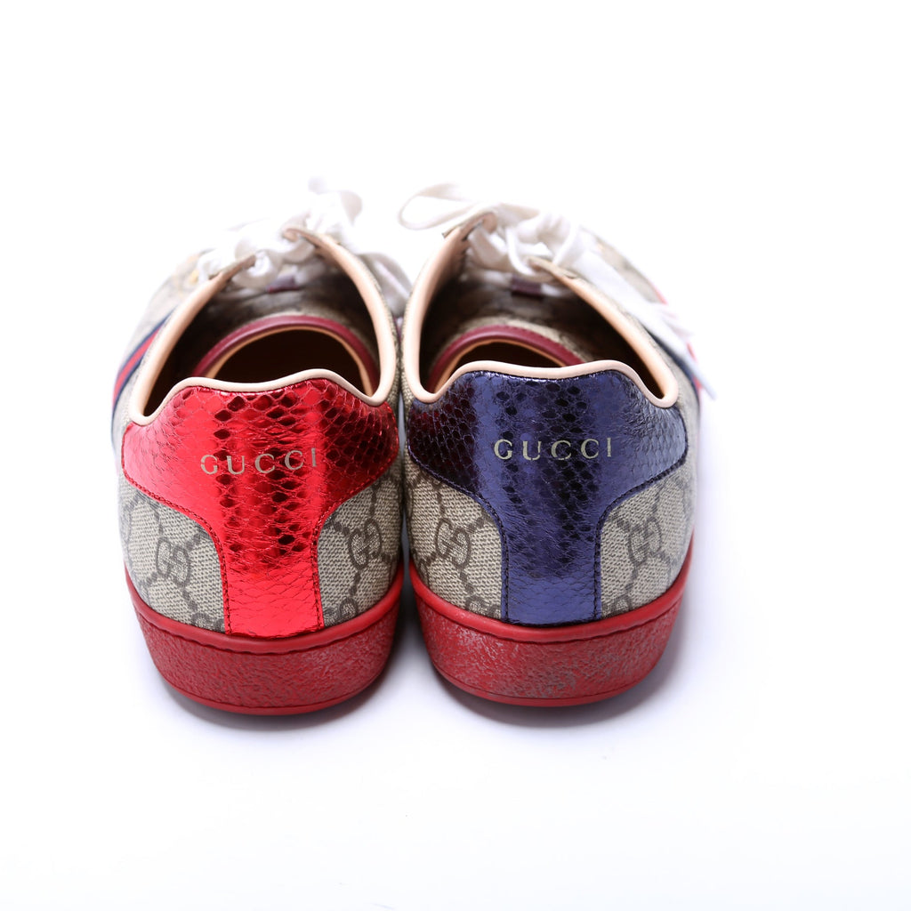 Gucci Ace Web GG Supreme Sneakers Size 40.5
