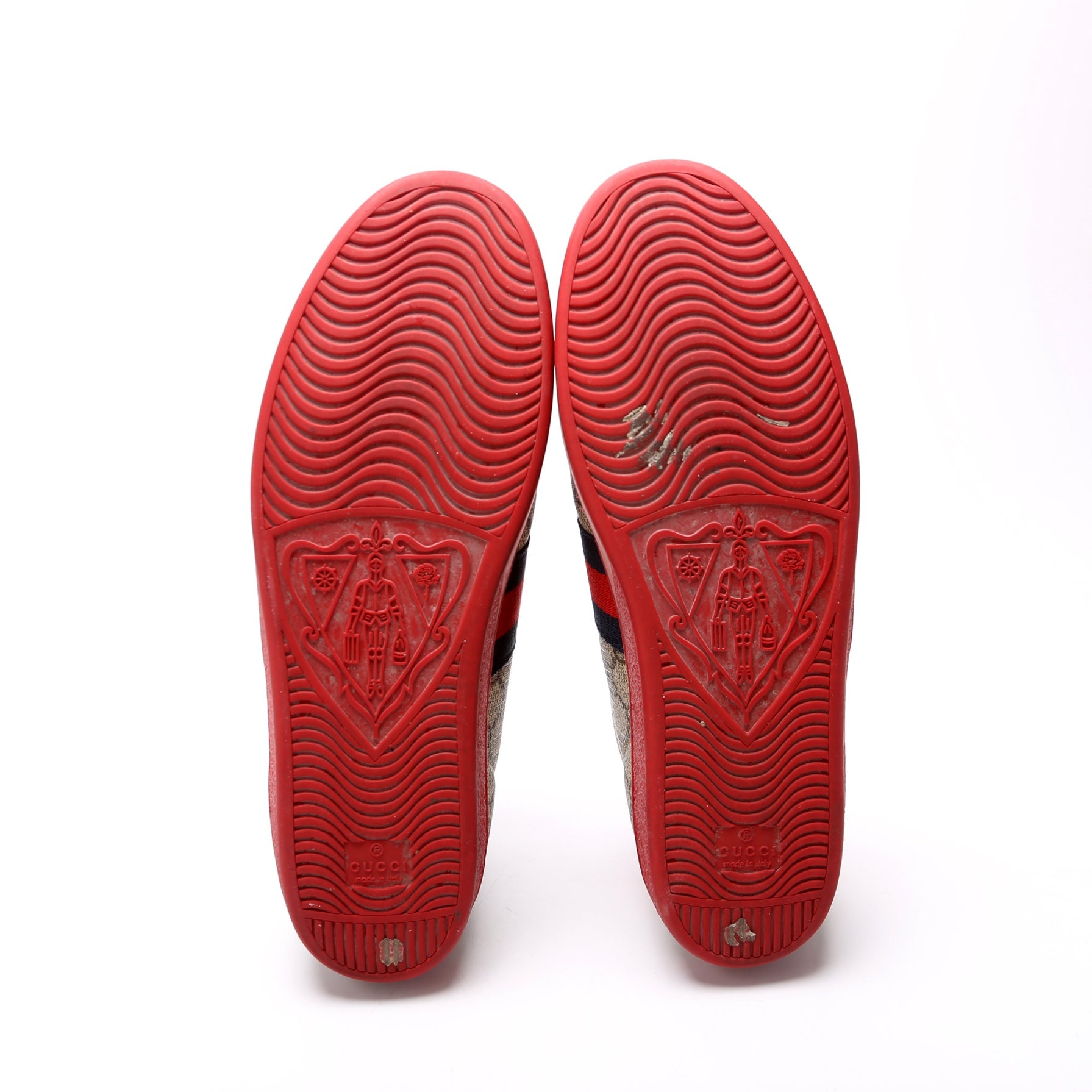 Gucci Ace Web GG Supreme Sneakers Size 40.5