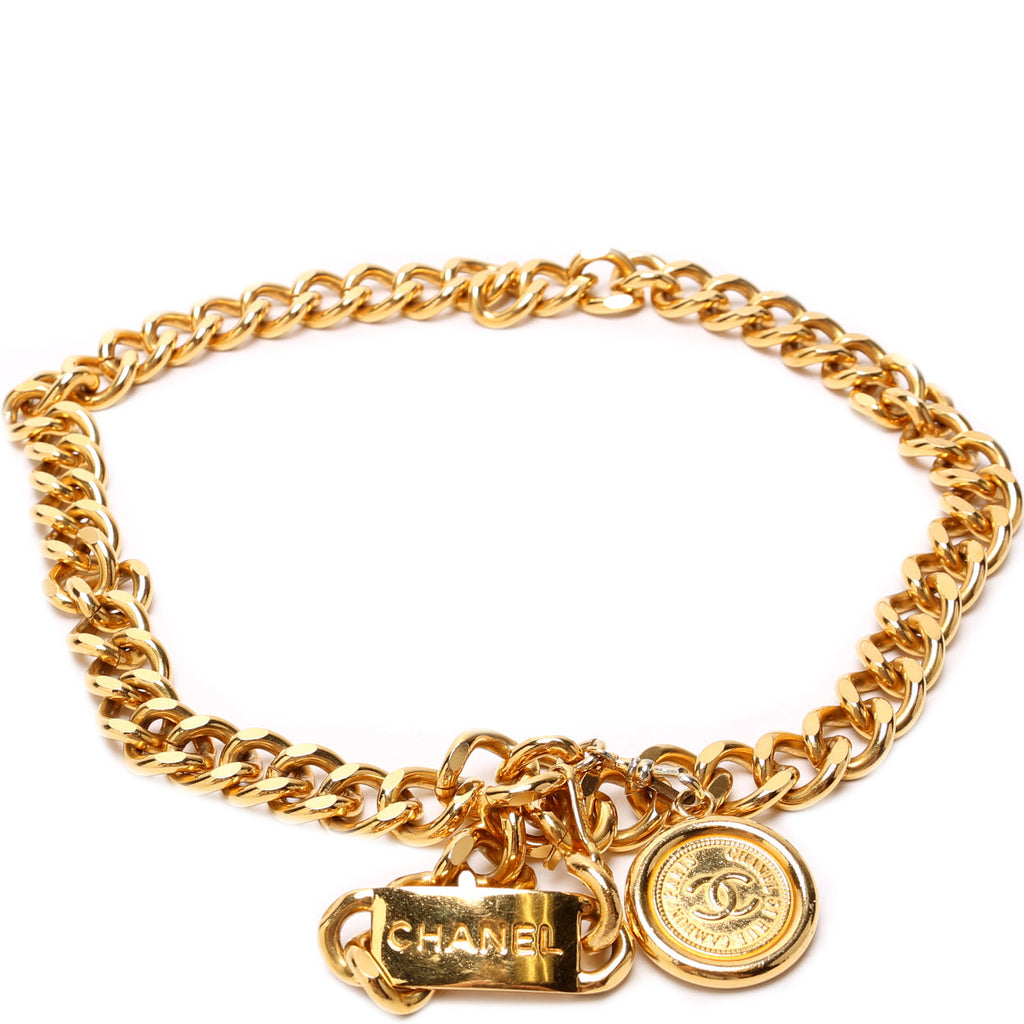 Logo ID/Medallion Chain Vintage Belt