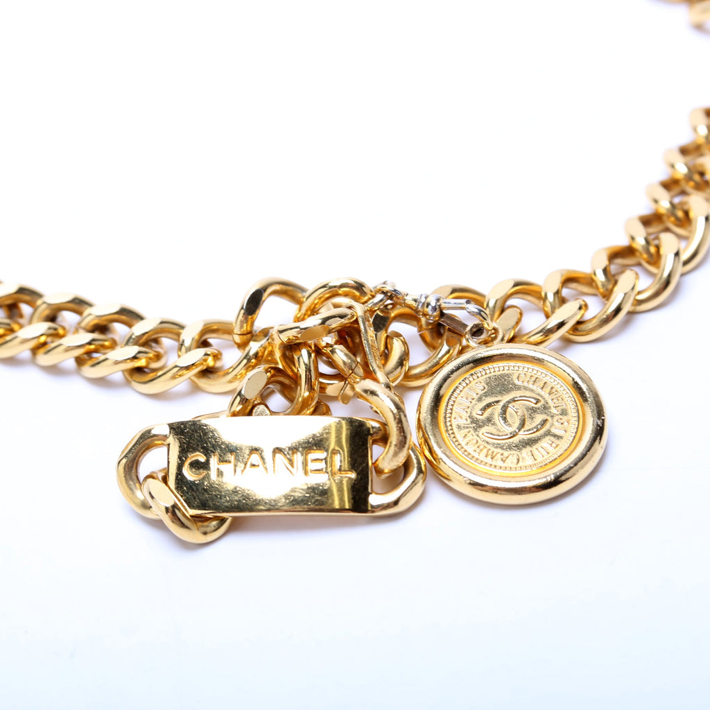 Logo ID/Medallion Chain Vintage Belt