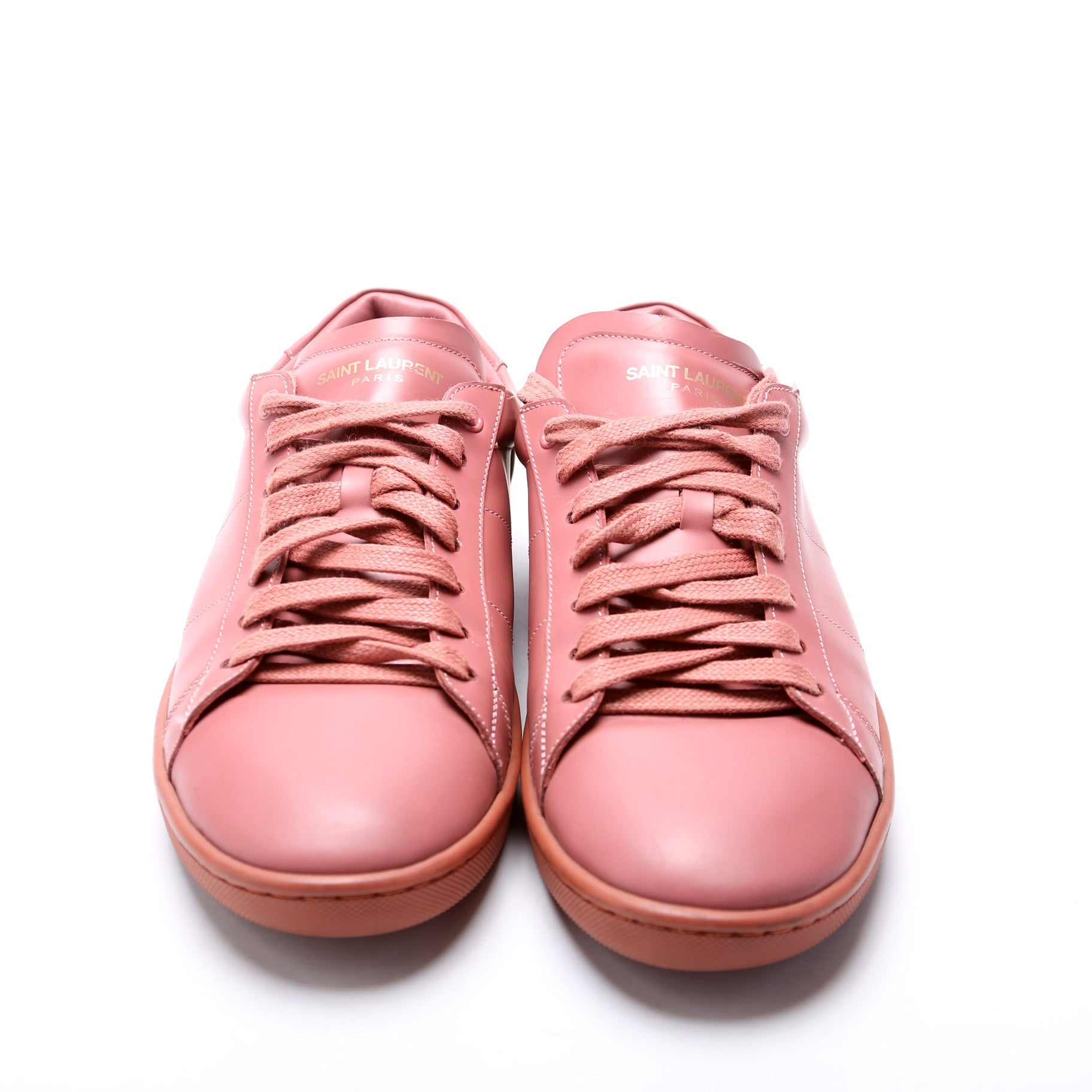 SAINT LAURENT Leather Sneakers Size 40