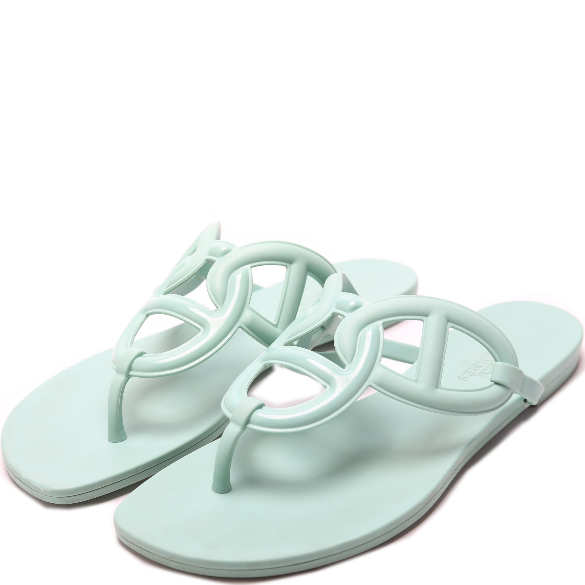 Hermes Egerie Rubber Sandals Size 37