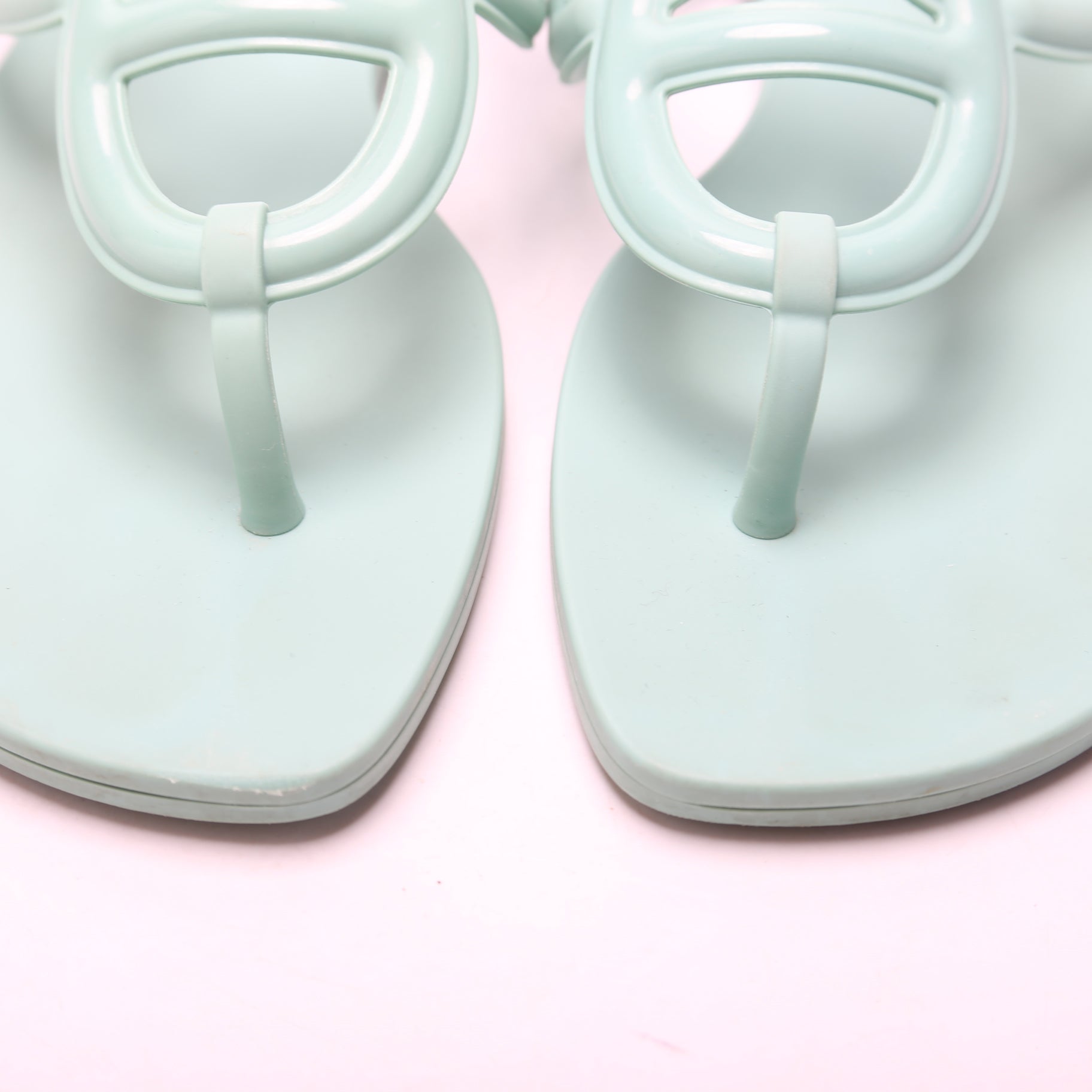 Hermes Egerie Rubber Sandals Size 37