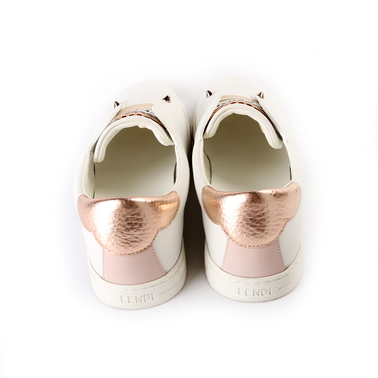 Fendi Leather Logo Sneakers Size 37.5