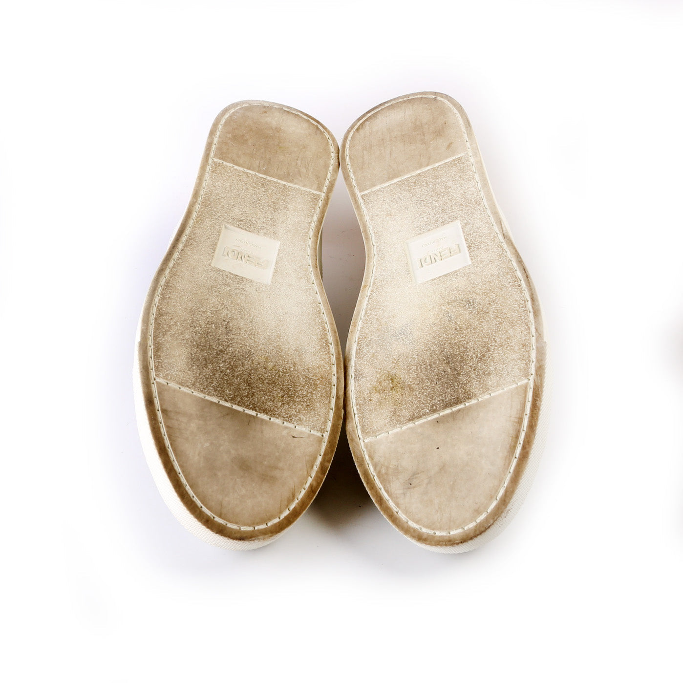 Fendi Leather Logo Sneakers Size 37.5