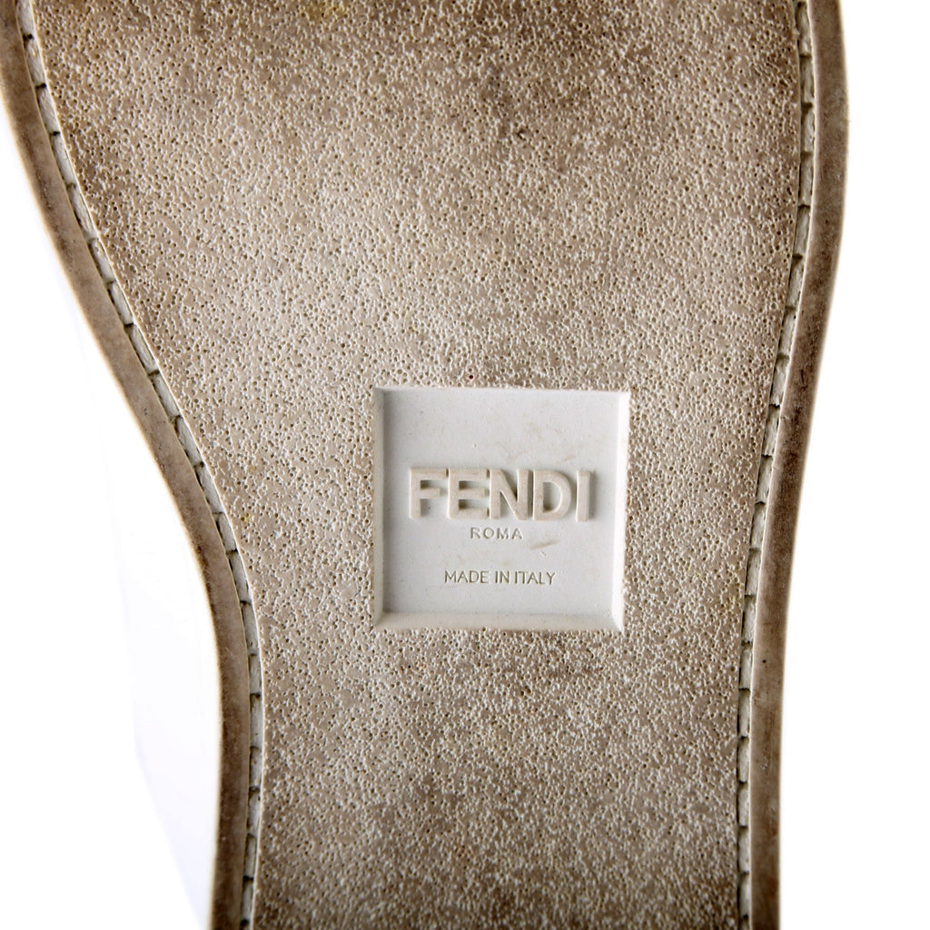 Fendi Leather Logo Sneakers Size 37.5