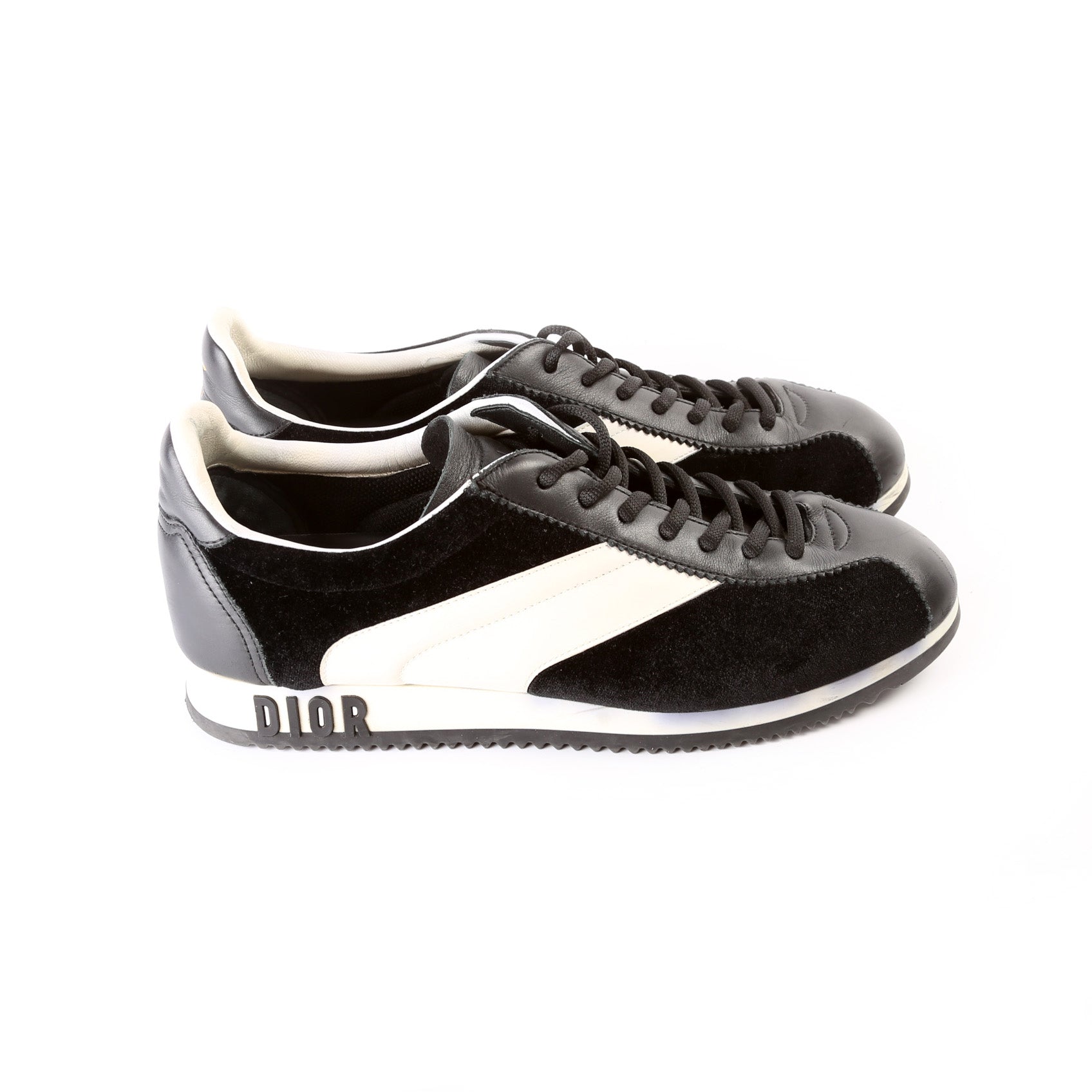 Dior Logo Leather Sneakers Size 40