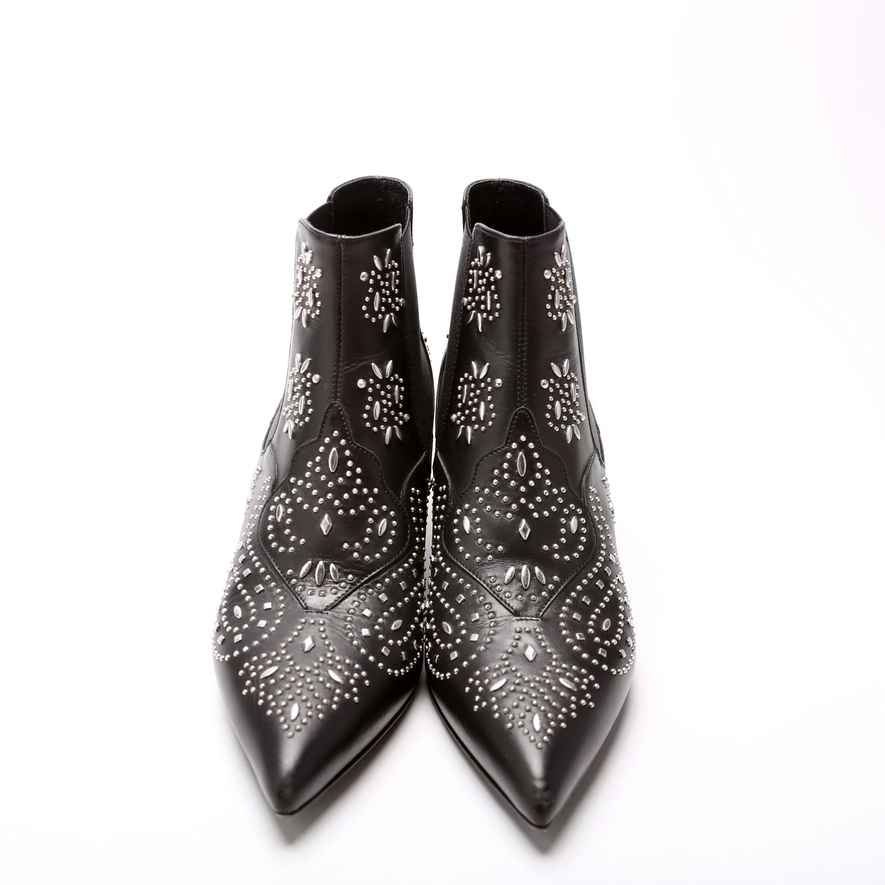 SAINT LAURENT Studded Booties Size 38