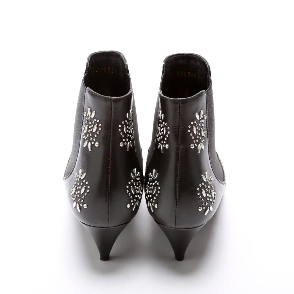 SAINT LAURENT Studded Booties Size 38
