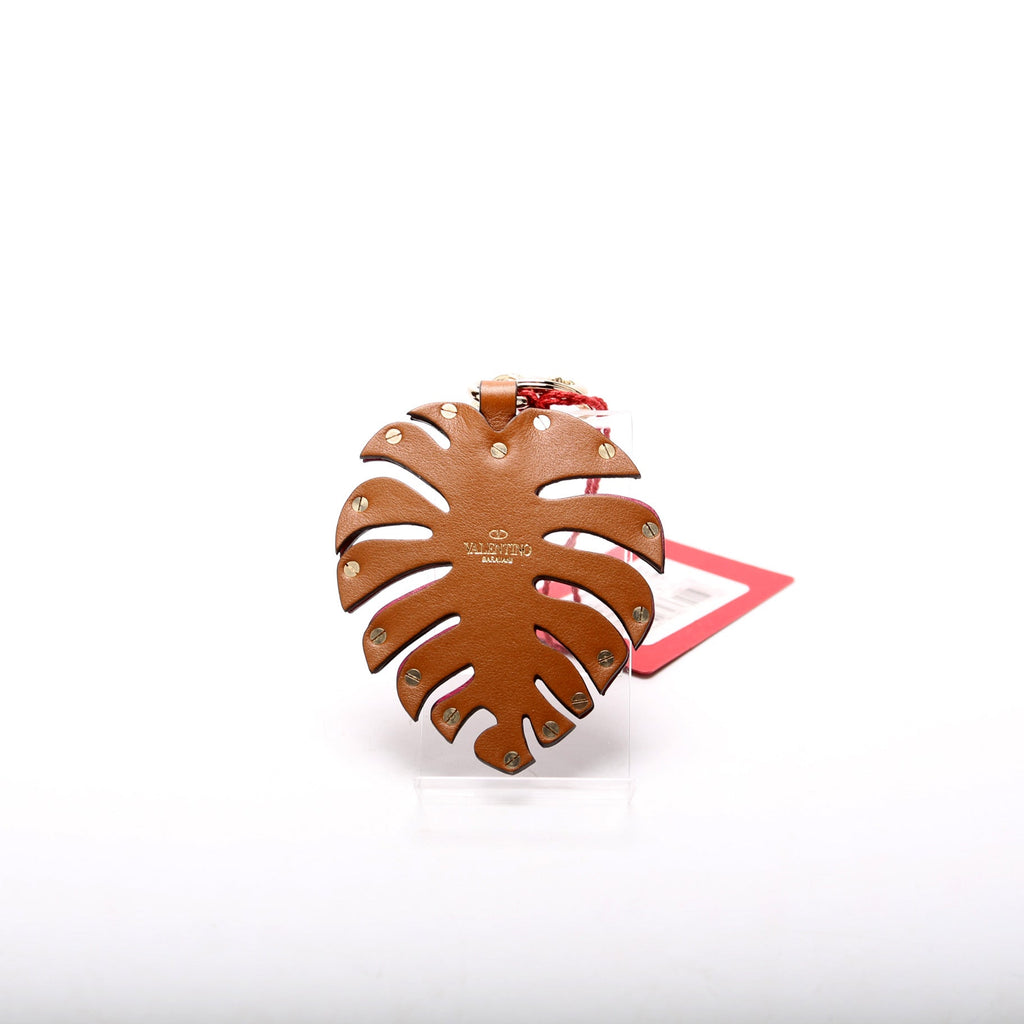 Tropical Dream Rockstud Palm Leaf Key Chain