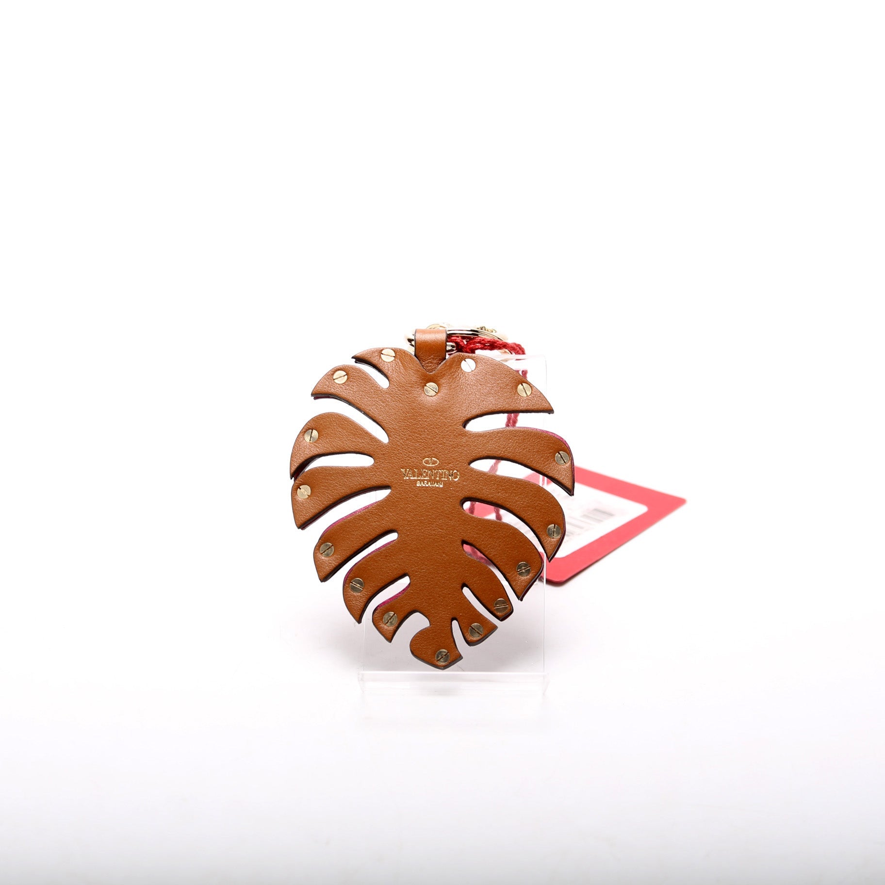 Tropical Dream Rockstud Palm Leaf Key Chain