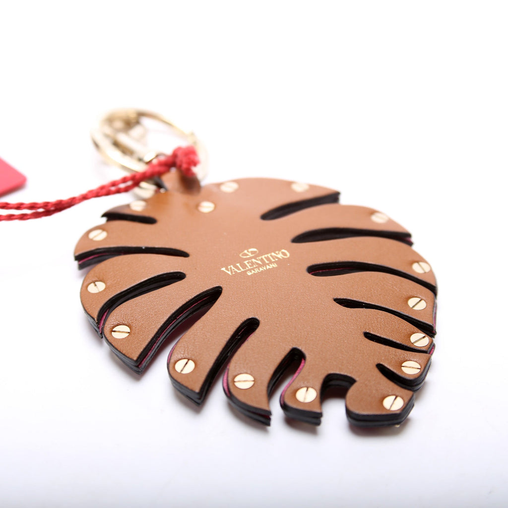 Tropical Dream Rockstud Palm Leaf Key Chain