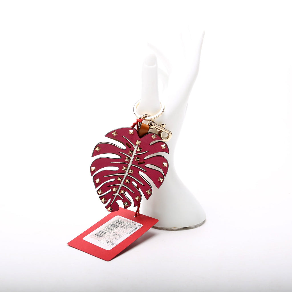Tropical Dream Rockstud Palm Leaf Key Chain