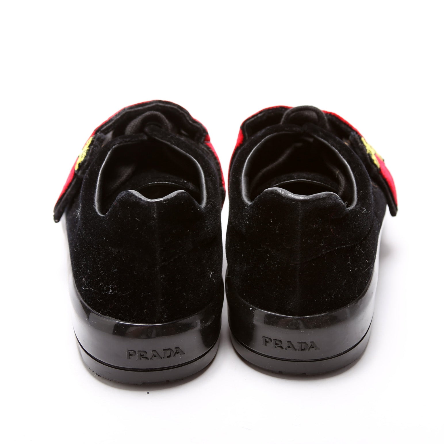 Prada Velvet Logo Sneakers Size 38.5