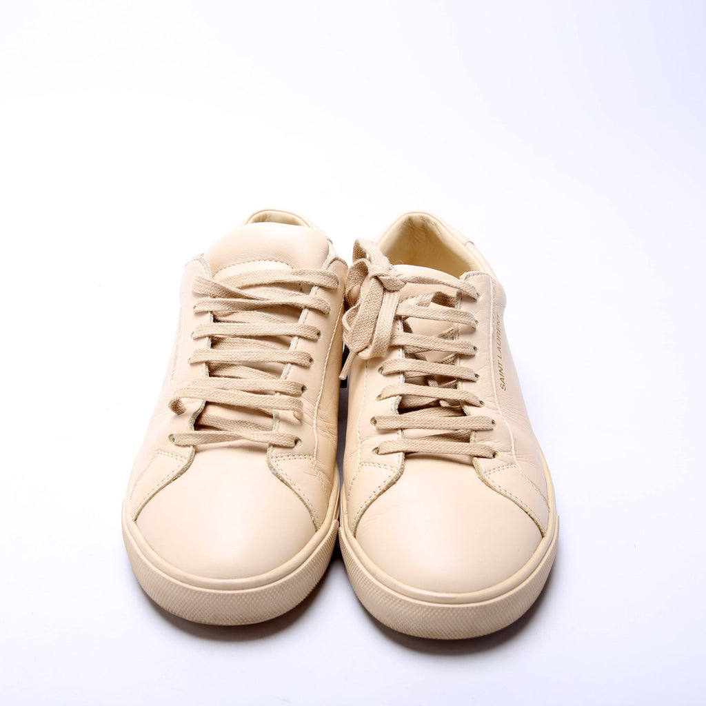 SAINT LAURENT Leather Sneakers Size 37.5