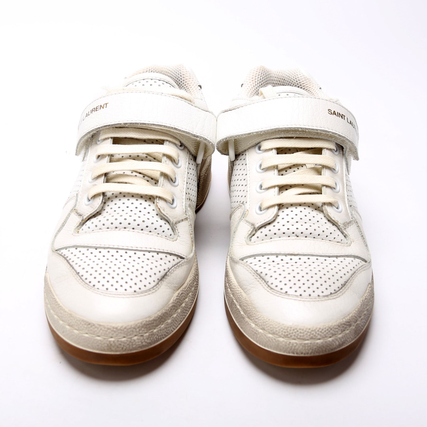SAINT LAURENT Leather Sneakers Size 37