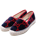 Gucci Espadrille Velvet Flats Size 35.5