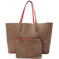 Cabata Leather Tote W/Pouch