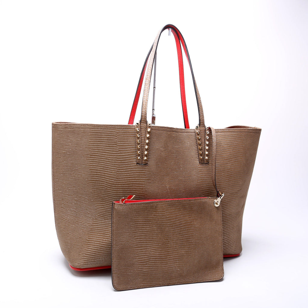 Cabata Leather Tote W/Pouch