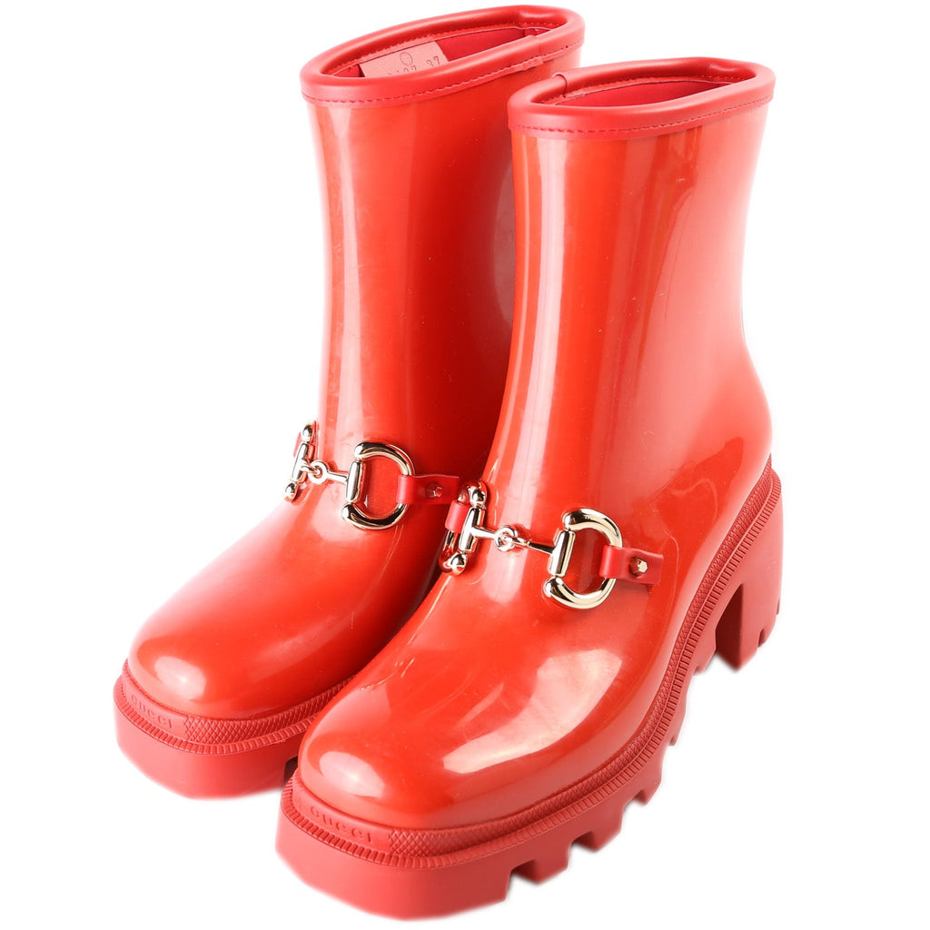 Gucci Horsebit Rubber Boots Size 37