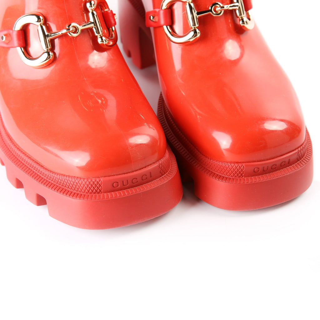 Gucci Horsebit Rubber Boots Size 37