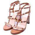 Rockstud Caged Chunky Heels Size 39
