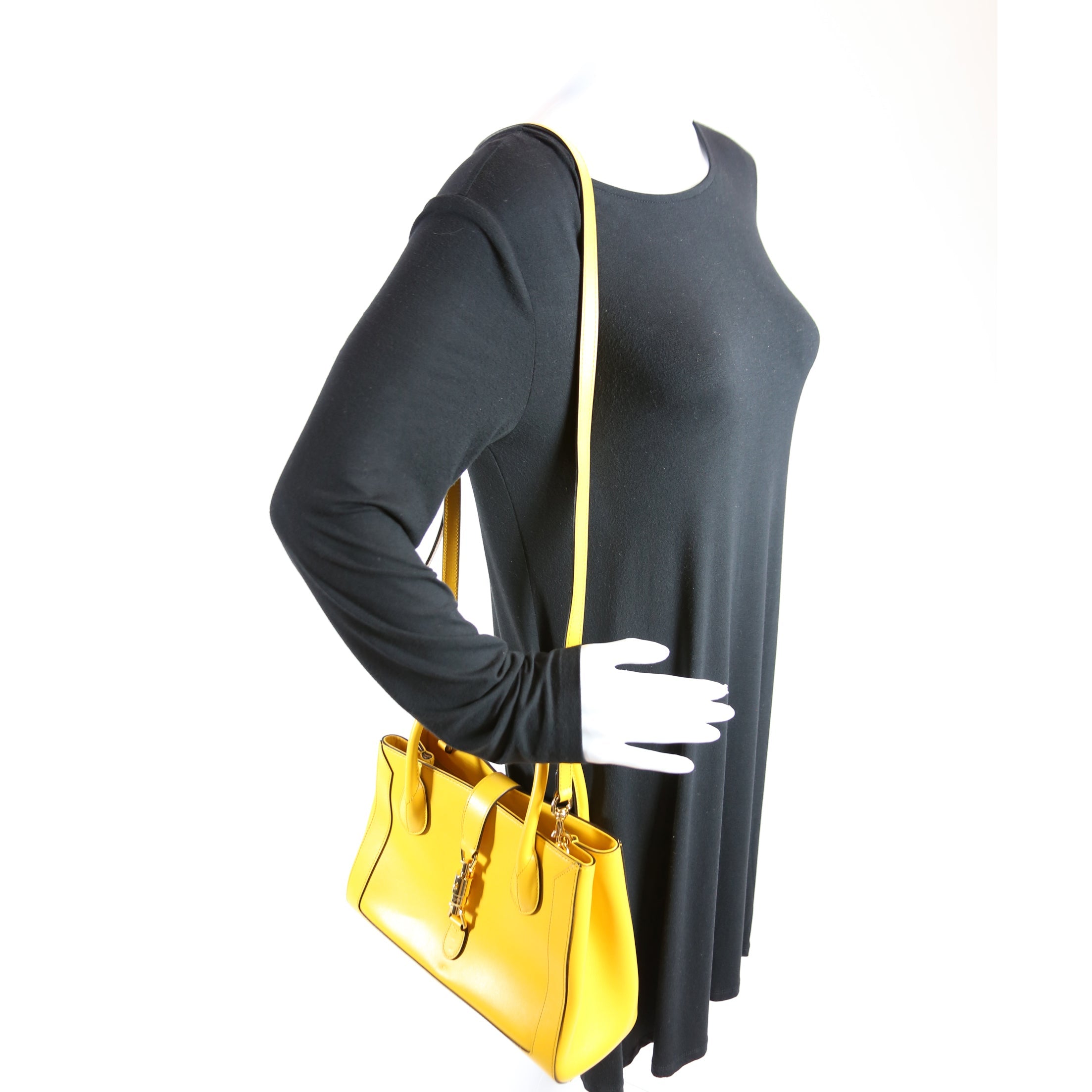 649016 Jackie 1961 Leather Medium Tote
