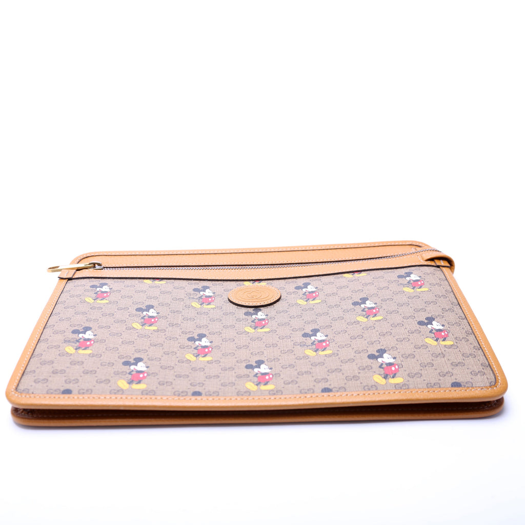 Gucci 602552 Gucci X Disney GG Supreme Mickey Mouse Zip Pouch