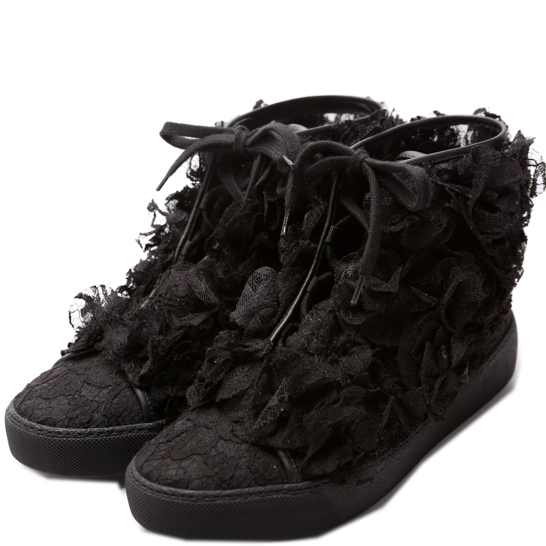 Floral Mesh Lace High Top Size 37.5
