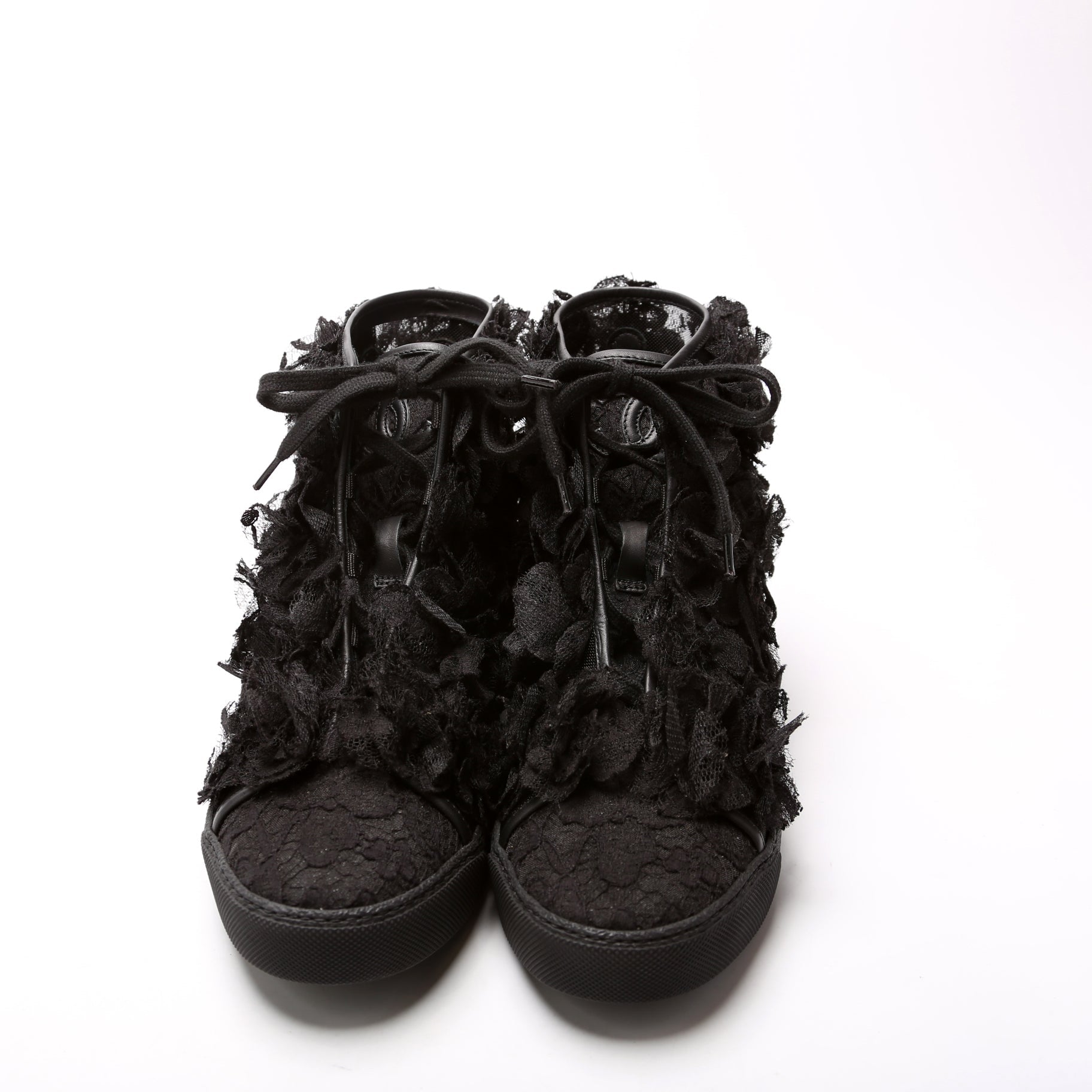 Floral Mesh Lace High Top Size 37.5