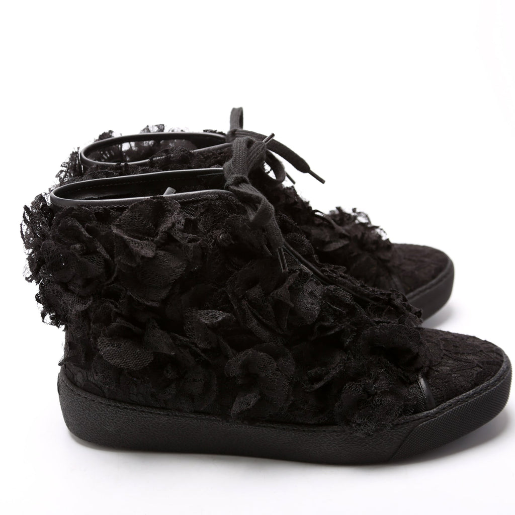 Floral Mesh Lace High Top Size 37.5