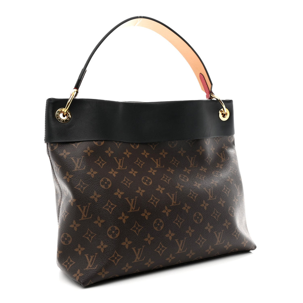 Louis Vuitton Monogram Tuileries Hobo Black