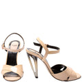 Patent Leather Heeled Sandals Size 36
