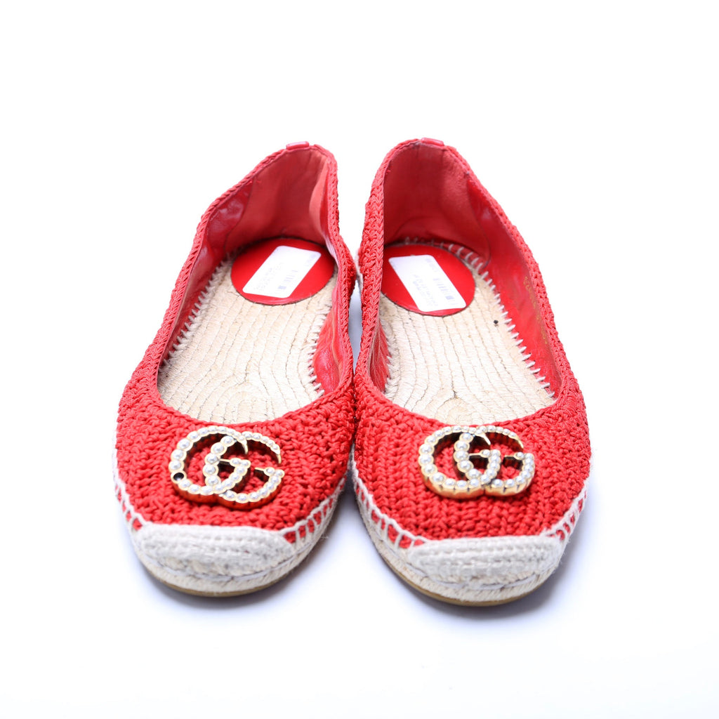 Gucci GG Pearl Espadrilles Size 37