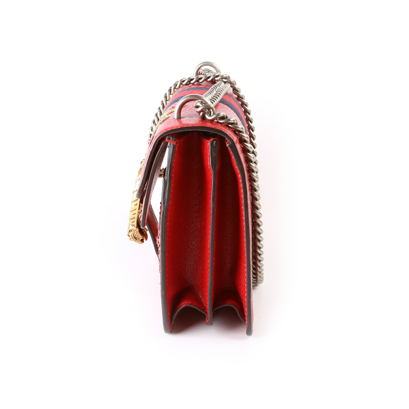 Dionysus Embroidered Leather Shoulder Small