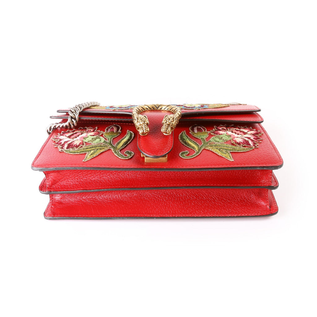 Dionysus Embroidered Leather Shoulder Small