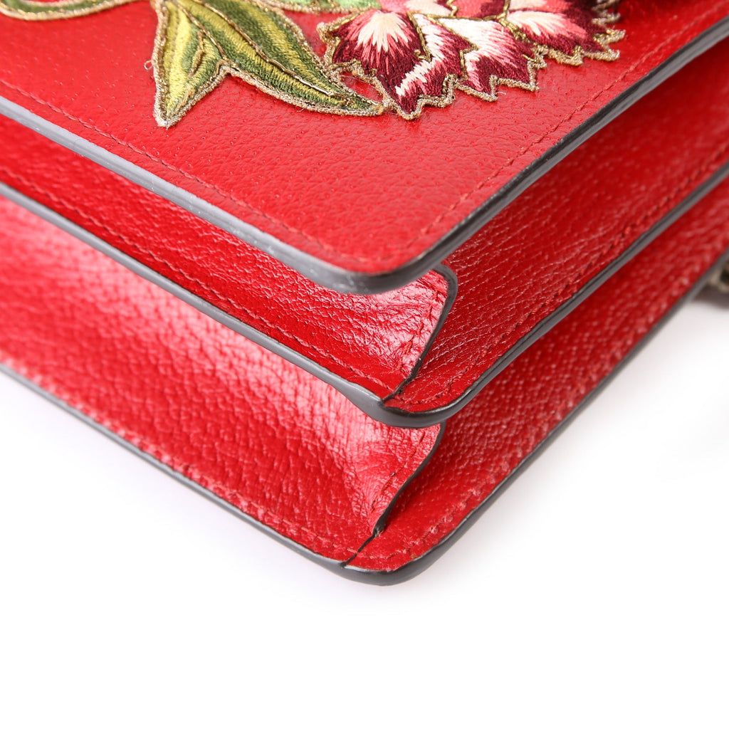 Dionysus Embroidered Leather Shoulder Small