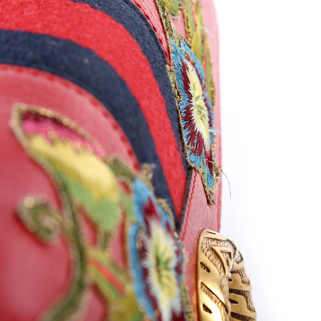Dionysus Embroidered Leather Shoulder Small