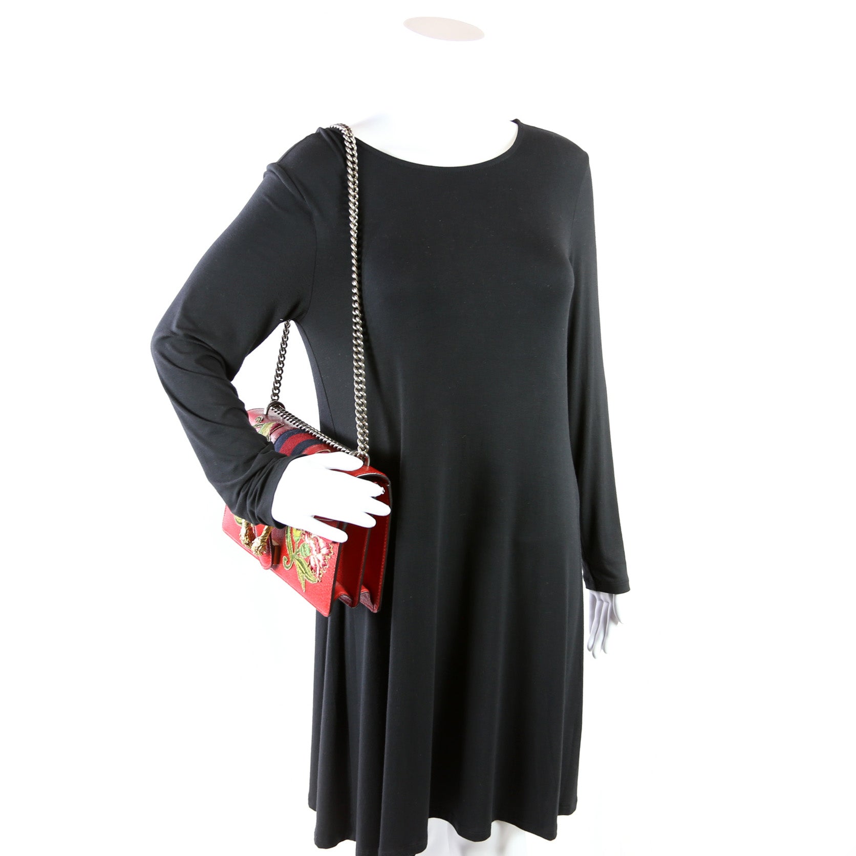 Dionysus Embroidered Leather Shoulder Small