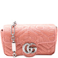 Marmont Rhinestone Moire Mini Belt Bag 746608
