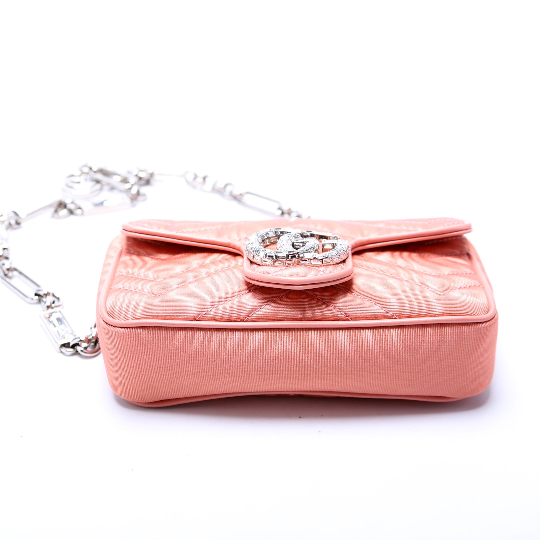 Marmont Rhinestone Moire Mini Belt Bag 746608