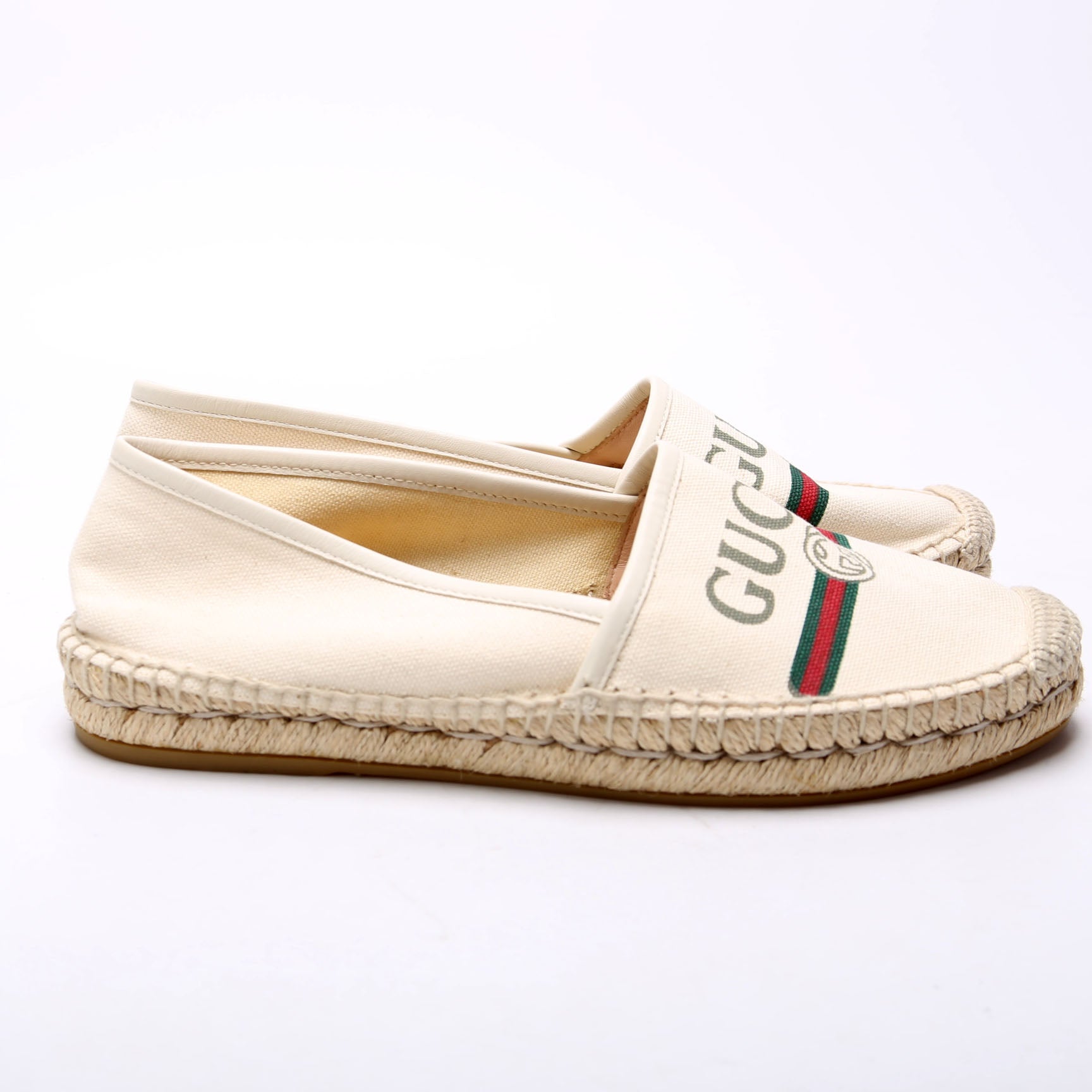 Gucci GG Logo Espadrilles Size 37