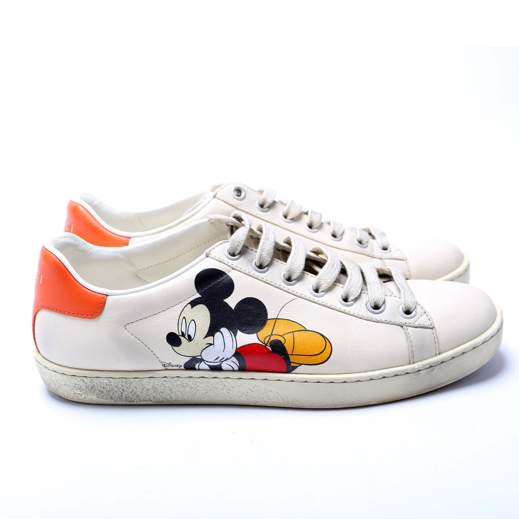 Gucci Ace Mickey Mouse Sneakers Size 36.5