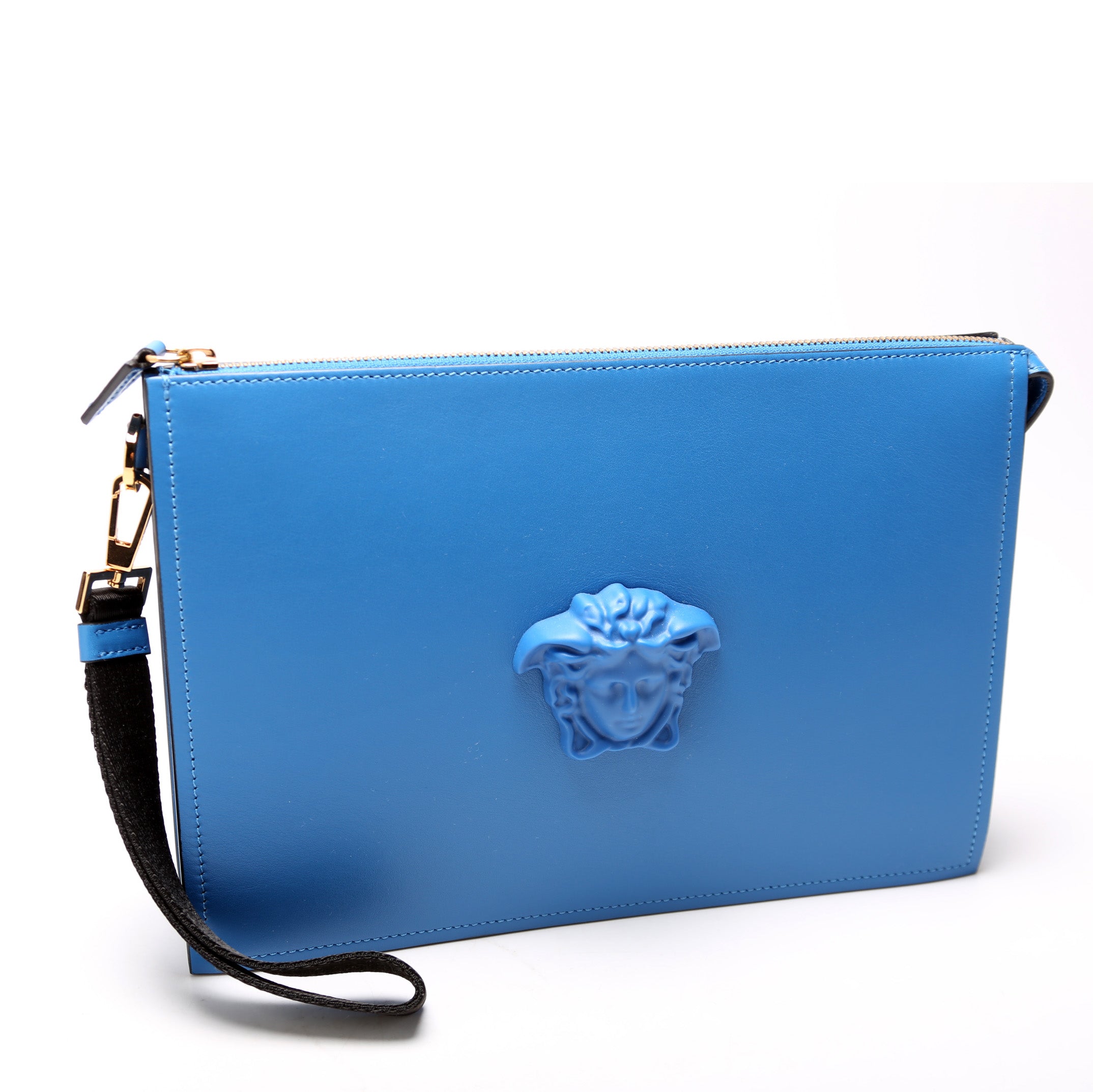 A Medusa Large Wristlet Pouch Blue
