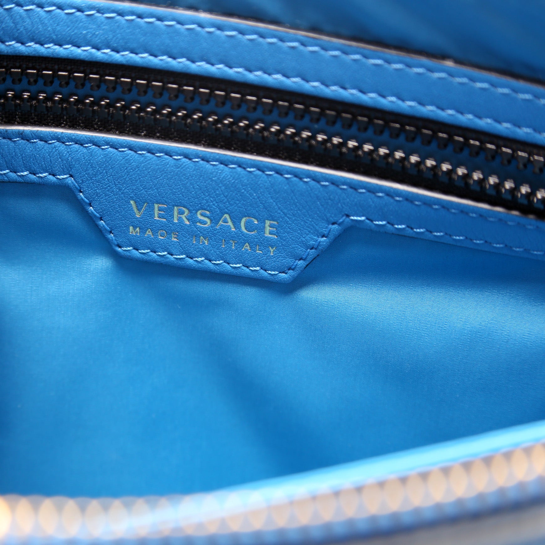 A Medusa Large Wristlet Pouch Blue