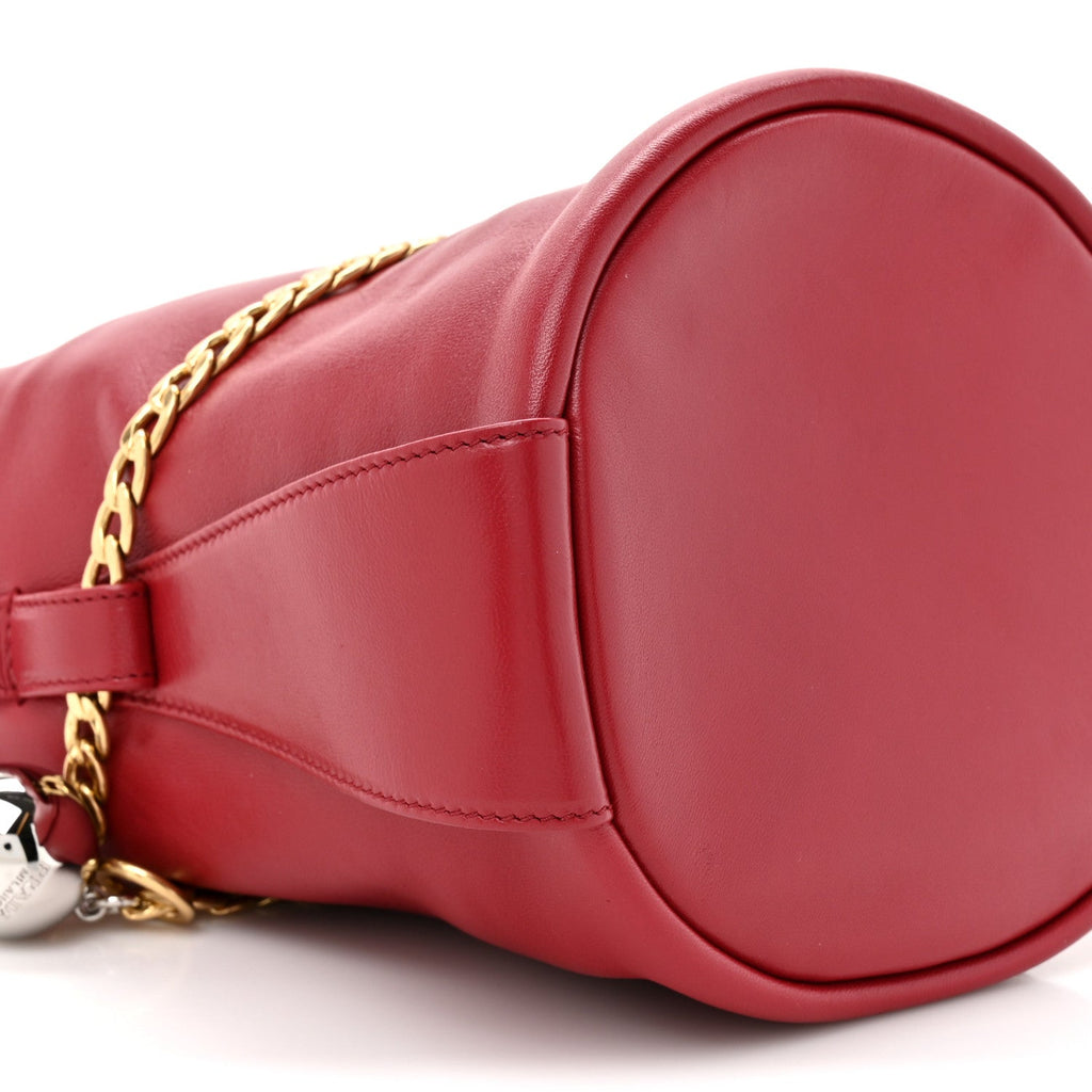 Prada Nappa Petit Sac Mini Bucket Bag Ciliegia