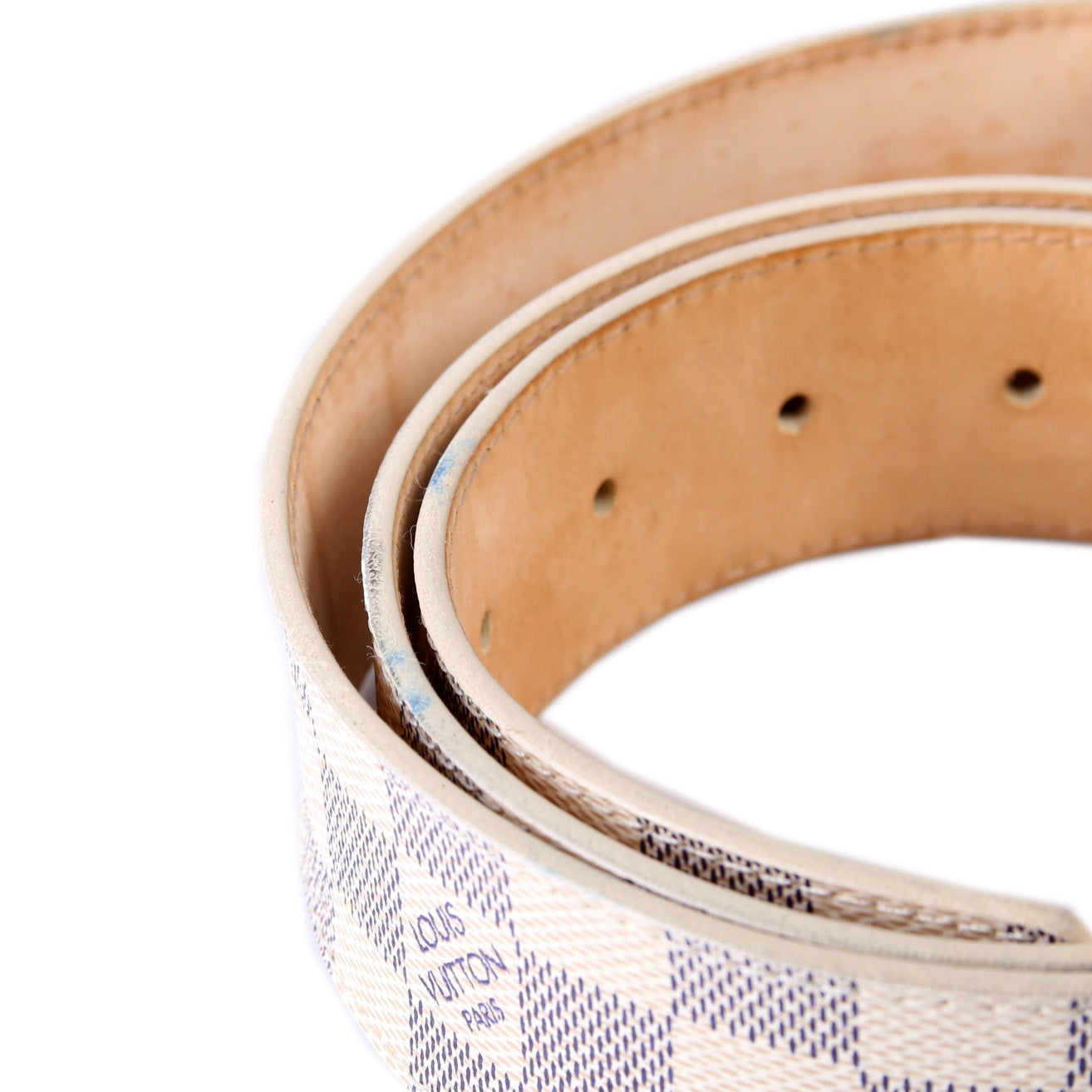 LV Initiales 40MM Azure Belt Size 85/34