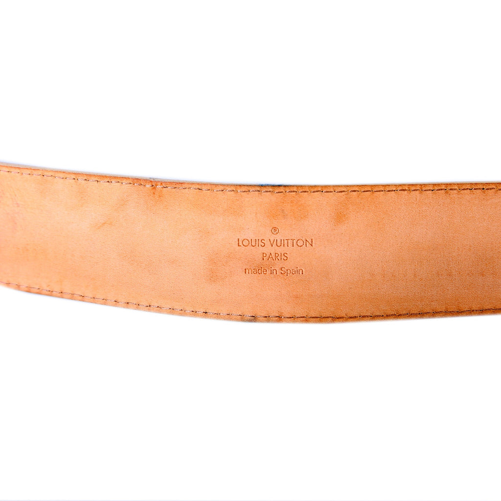 LV Initiales 40MM Azure Belt Size 85/34
